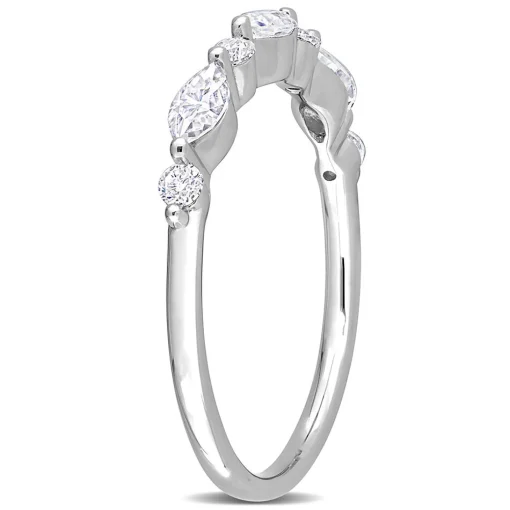 Marquise Moissanite Stacking Ring In Sterling Silver (1/2 Ct. Tw.)