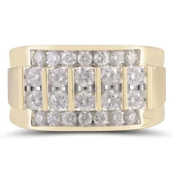 Men's 1 1/2 Ct. Tw. Diamond Band In 10K Yellow Gold