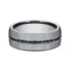 Men's 3/8 Ct. Tw. Diamond Band In Grey Tantalum