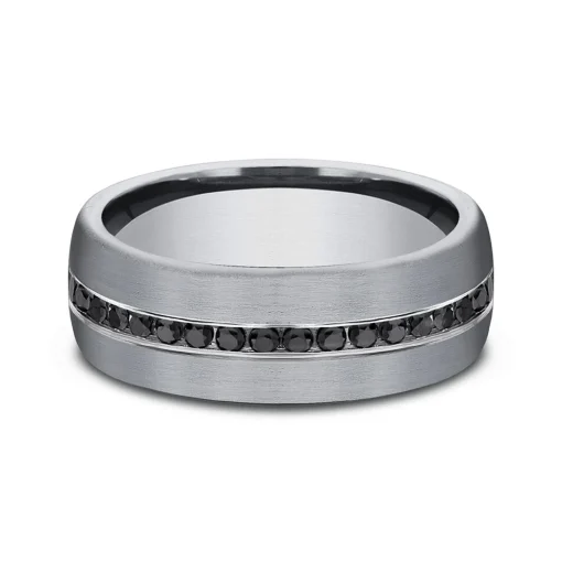 Men's 3/8 Ct. Tw. Diamond Band In Grey Tantalum