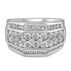 Men's 2 Ct. Tw. Diamond Band In 10K White Gold