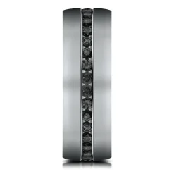 Men's 3/8 Ct. Tw. Diamond Band In Grey Tantalum