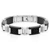 Men's 1/7 Ct. Tw. Diamond Bracelet In Stainless Steel