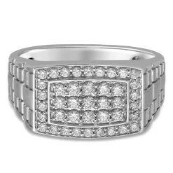 Men's 3/4 Ct. Tw. Diamond Ring In 10K White Gold