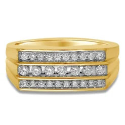 Men's 5/8 Ct. Tw. Diamond Ring In 10K Yellow Gold