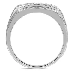 Men's 1/2 Ct. Tw. Diamond Ring In 10K White Gold