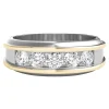 Men's 1 Ct. Tw. Diamond Two-Tone Ring In 10K Gold