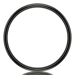 Men's Band In Black Cobalt, 8Mm