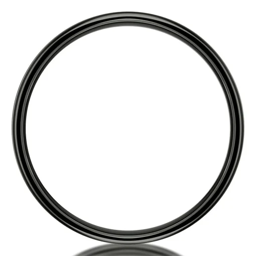 Men's Band In Black Cobalt, 8Mm