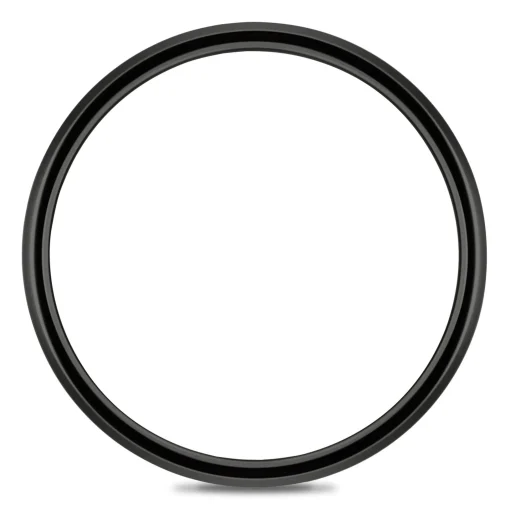 Men's Band In Black Cobalt, 8Mm