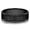 Men's Band In Black Titanium, 6Mm