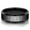 Men's Band In Black Titanium, 7Mm
