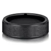 Men's Band In Black Titanium, 7Mm