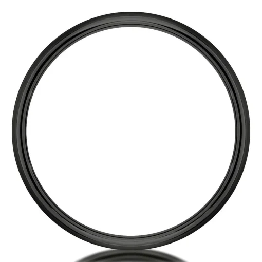 Men's Band In Black Titanium, 7Mm