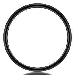 Men's Band In Black Titanium & Carbon Fiber, 8Mm