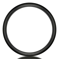 Men's Band In Black Titanium, 7Mm