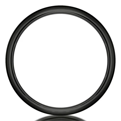 Men's Band In Black Titanium, 7Mm