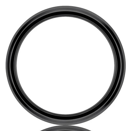 Men's Band In Black Titanium, 9Mm