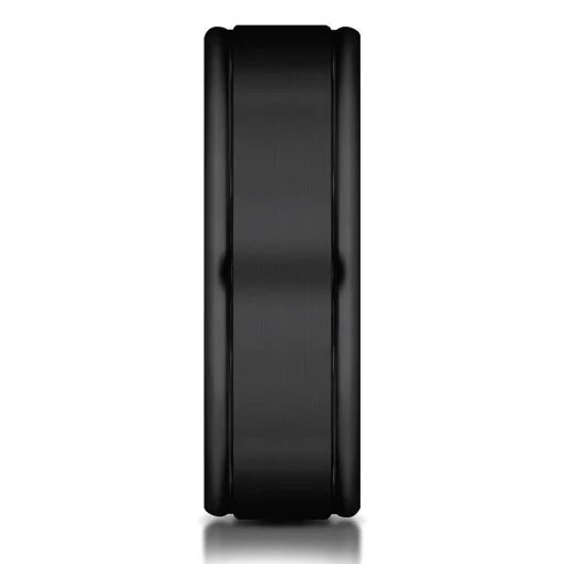 Men's Band In Black Titanium, 6Mm