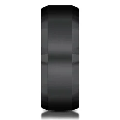 Men's Band In Black Titanium, 7Mm