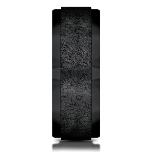 Men's Band In Black Titanium, 7Mm