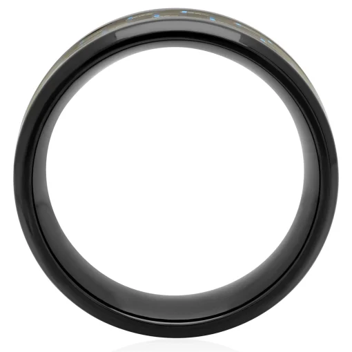 Men's Band In Carbon Fiber & Stainless Steel, 8Mm
