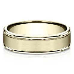 Men's Band In 10K Yellow Gold, 6Mm