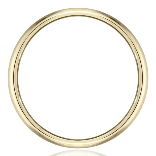 Men's Band In 10K Yellow Gold, 8Mm