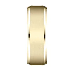 Men's Band In 10K Yellow Gold, 8Mm