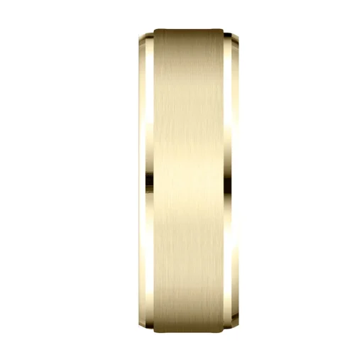 Men's Band In 10K Yellow Gold, 8Mm