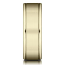 Men's Band In 10K Yellow Gold, 6Mm