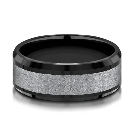 Men's Band In Tantalum & Titanium, 8Mm