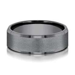 Men's Band In Tantalum, 7Mm