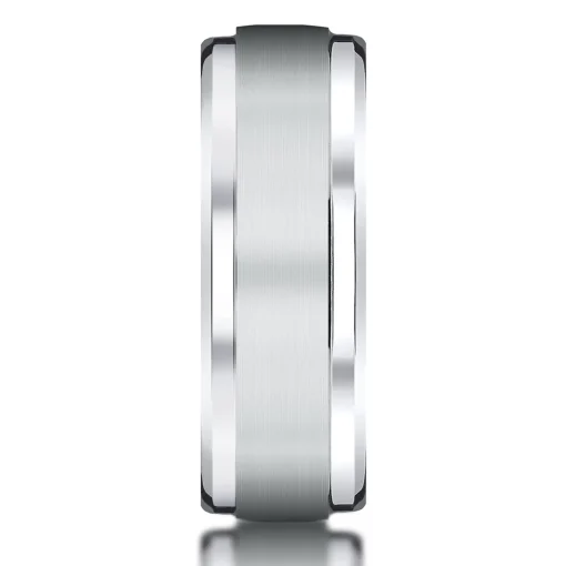Men's Band In White Cobalt, 6Mm