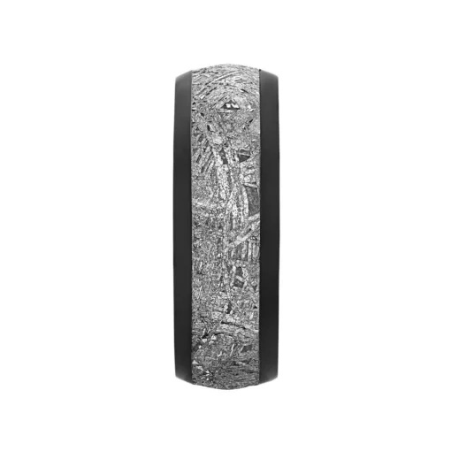 Men's Band In Zirconium & Meteorite, 8Mm
