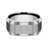 Men's Beveled Edge Band In Titanium