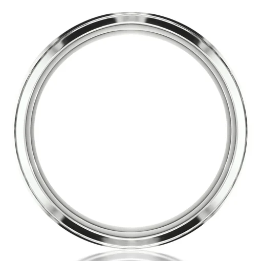 Men's Black & White Cobalt Wedding Band, 9Mm
