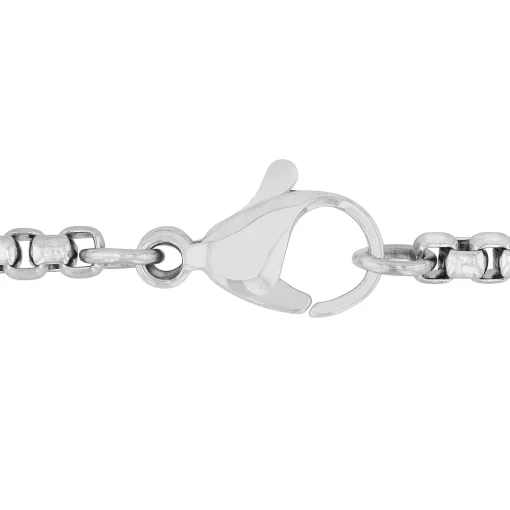 Men's Black And White Diamond Dog Tag In Stainless Steel (1/2 Ct. Tw.)