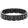 Men's Black Diamond Bracelet In Black Stainless Steel (1/2 Ct. Tw.)
