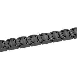 Men's Black Diamond Bracelet In Black Stainless Steel (1/2 Ct. Tw.)