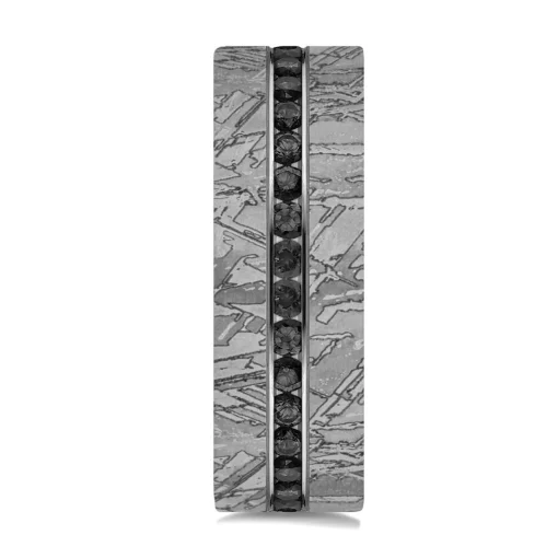 Men's Black Diamond Tantalum Band, 7Mm (3/8 Ct. Tw.)