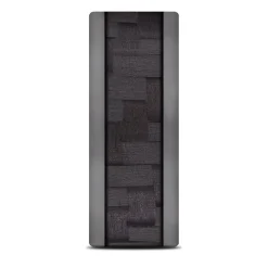Men's Carbon Fiber Center Band In Tantalum, 8Mm