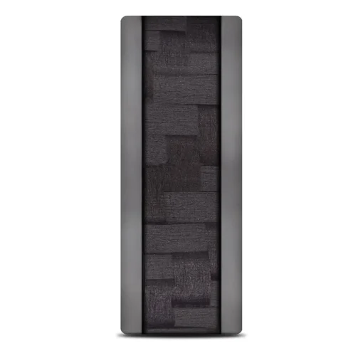 Men's Carbon Fiber Center Band In Tantalum, 8Mm