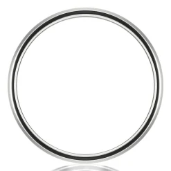 Men's Carbon Fiber Inlay Band In White Cobalt, 8Mm