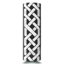Men's Celtic Knot Band In Black Titanium, 6.5Mm