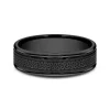 Men's Celtic Triangle Wedding Band In Black Titanium, 6Mm