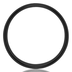 Men's Celtic Triangle Wedding Band In Black Titanium, 6Mm