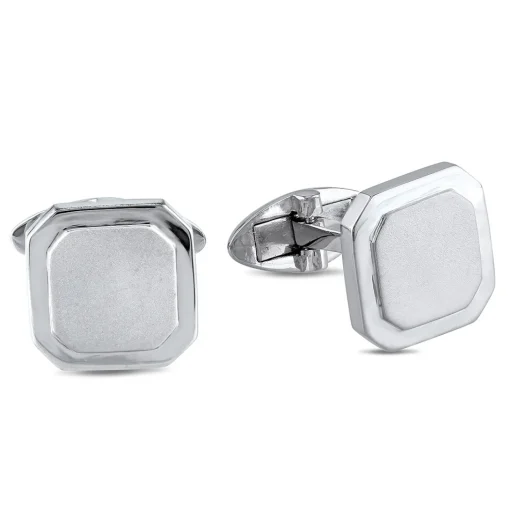 Men's Classic Cufflinks In Sterling Silver