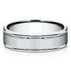 Men's Comfort Fit Band In 10K White Gold, 6Mm