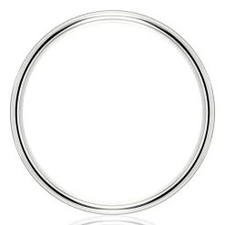 Men's Comfort Fit Band In 10K White Gold, 6Mm